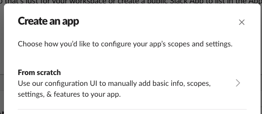 Create an app